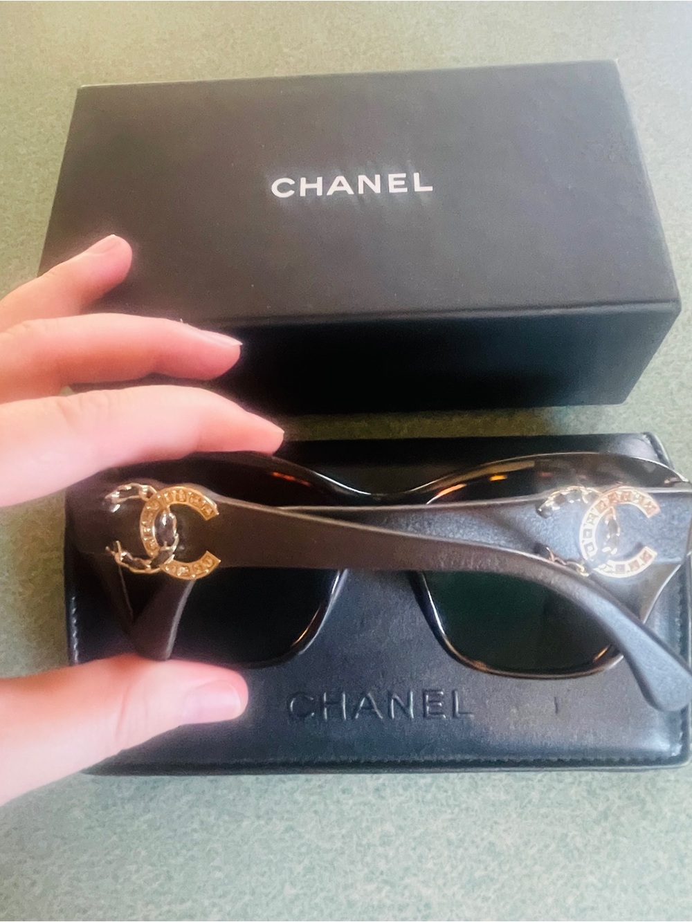Chanel CC Crystal Sunglasses
